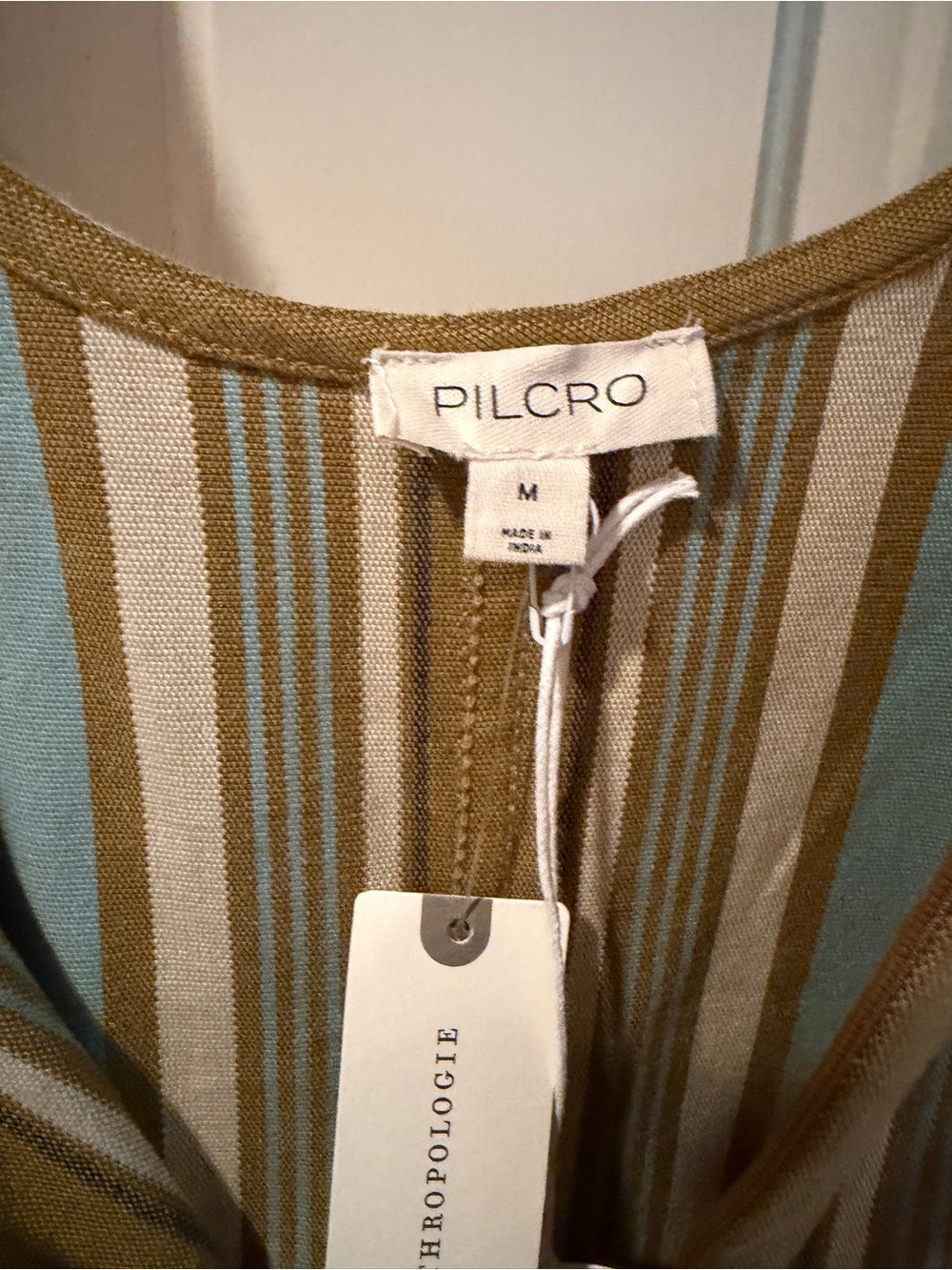 Pilcro Striped Olive Green One-Piece Jumper - Picture 8 of 9